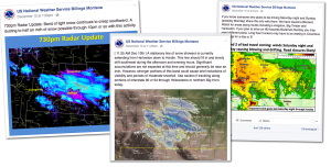 Radar Images shared by US Weather Service on Facebook